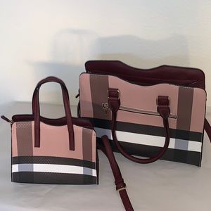 New handbag matching clutchNo brand, faux leather